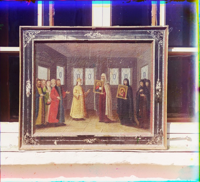 Картина, изображающая благословение на царство Михаила Федоровича. Находится в доме архимандрита