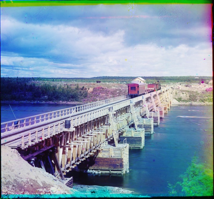 Ж. д. мост через реку Онду
