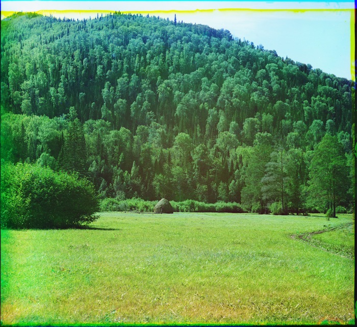 Горы, покрытые пихтовыми лесами близ Симского завода