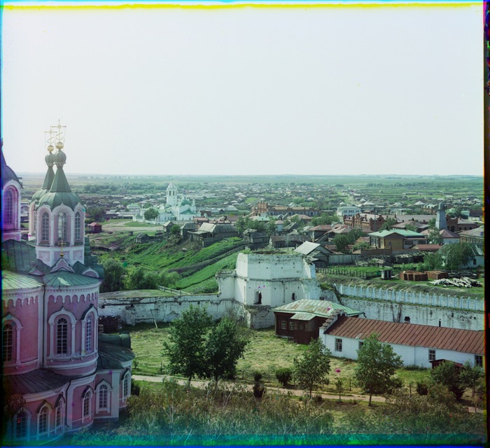 Город Далматово. Вид на западную часть с колокольни монастыря