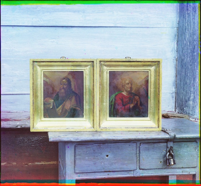 Две иконы: Св. Петра и Павла. Из часовни Петра I в дер. Петровское