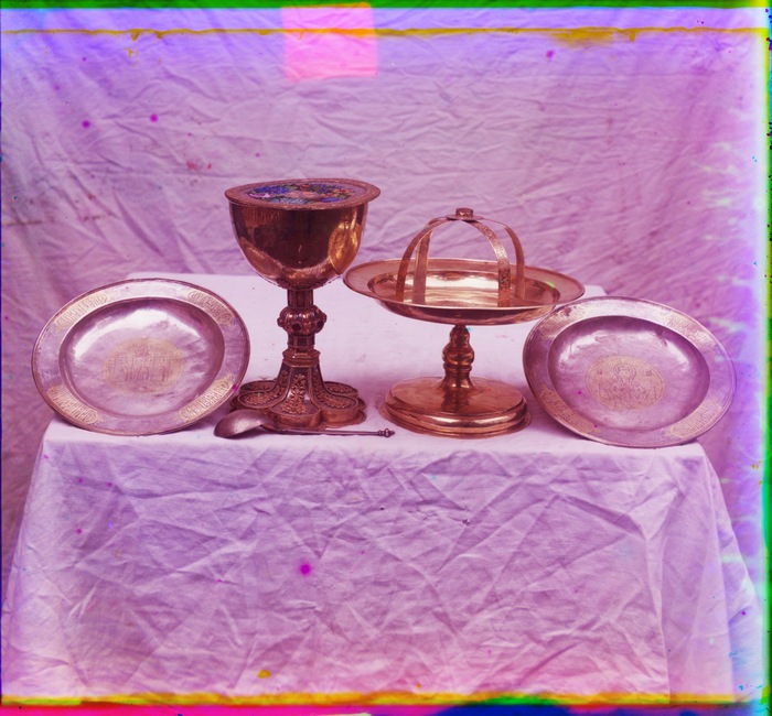 Серебряные сосуды. В ризнице Ипатьевского монастыря