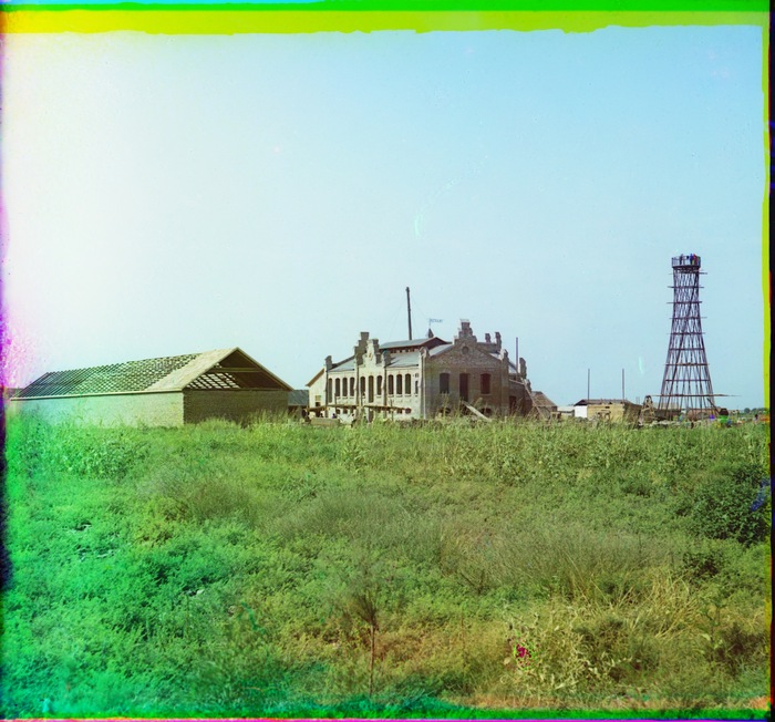 Петропавловское. Строющийся хлопковый завод Вогау